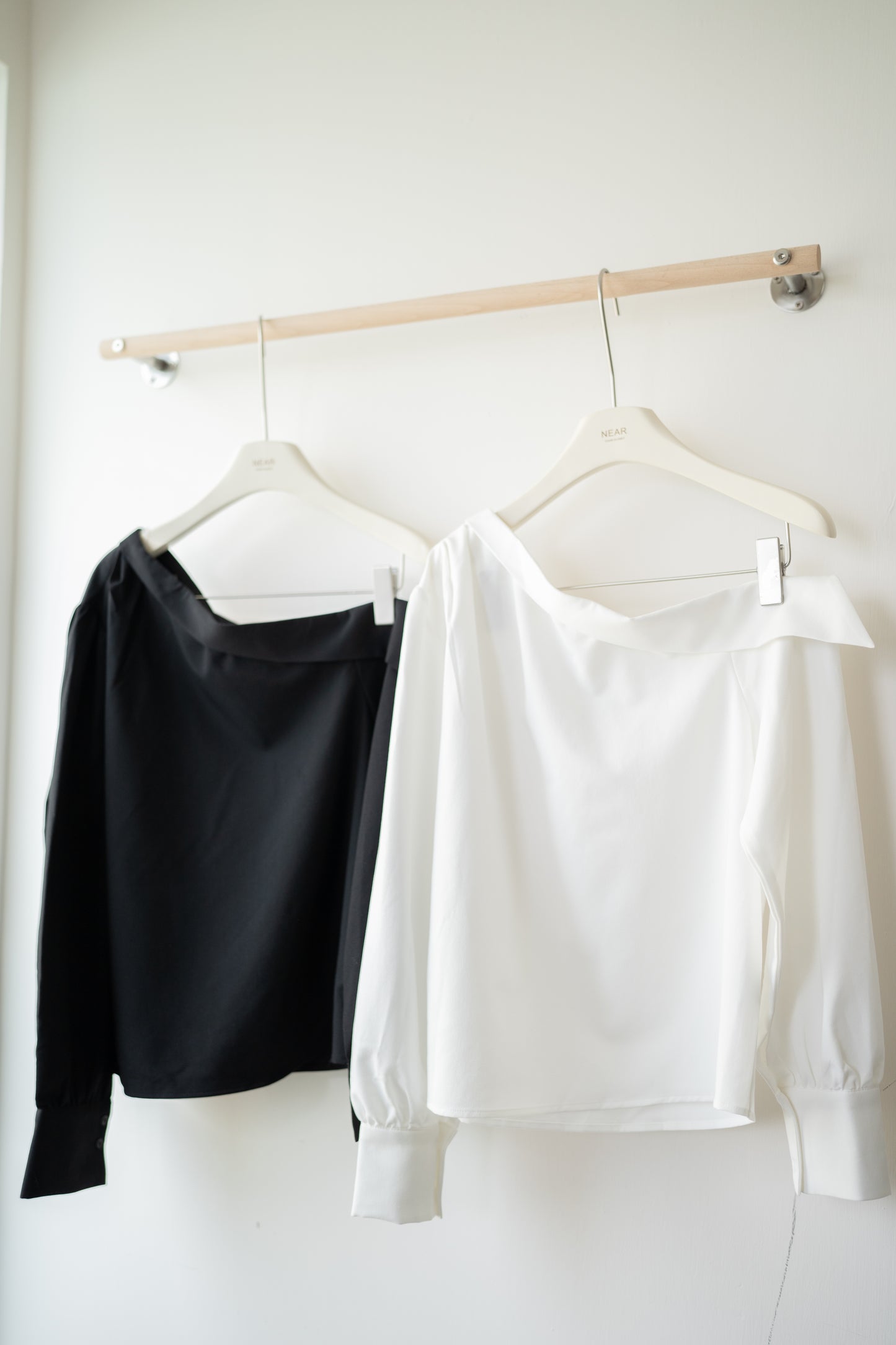 韓系氣質感單肩襯衫