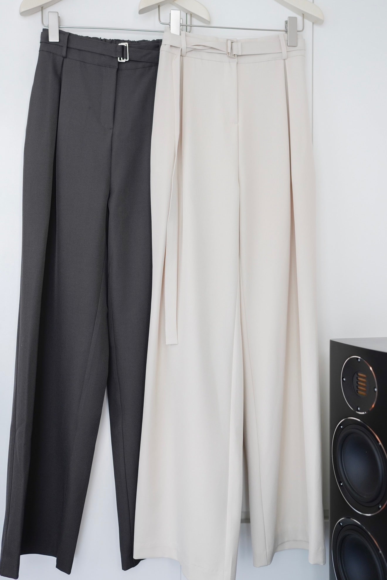 設計感高腰收肚腩西褲