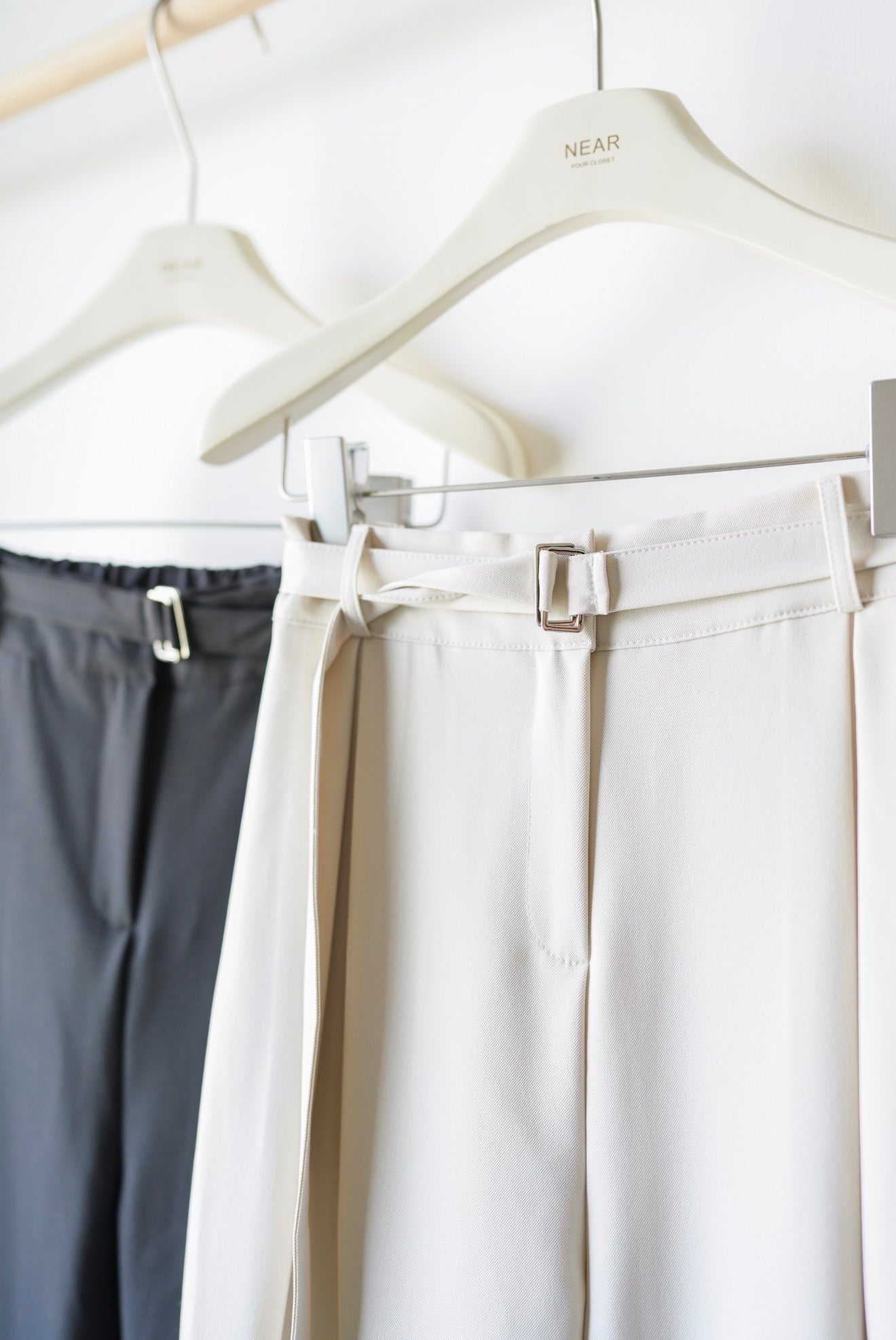 設計感高腰收肚腩西褲