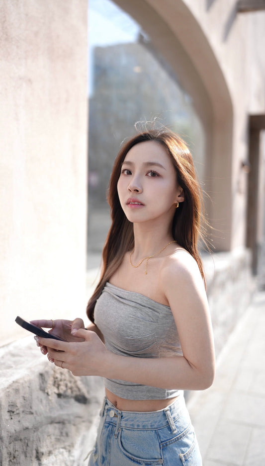 超顯瘦平口Bra-top (有防滑膠)