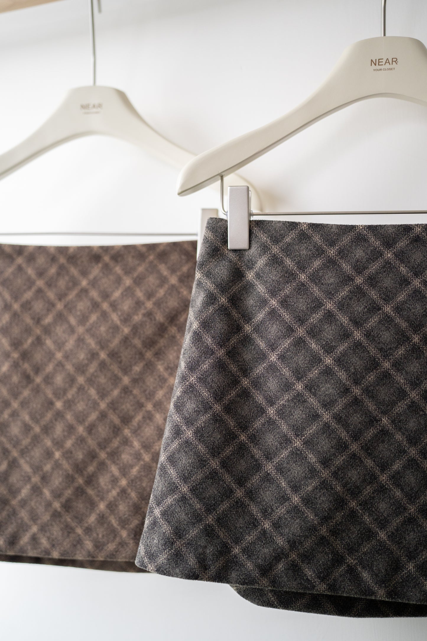 迷你格仔A字短裙