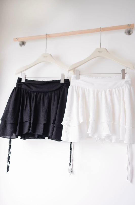 層次感芭蕾風短裙 (內有短褲)