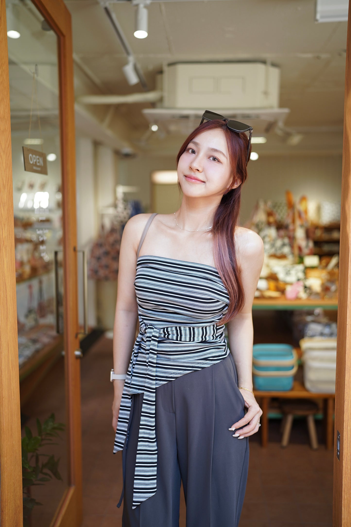 橫間側開叉挷帶Tube Top