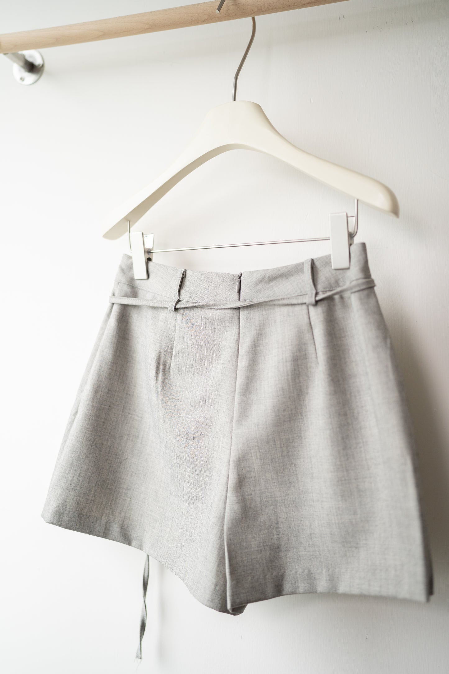 高腰混色顯瘦A字裙褲