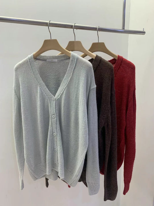 慵懶風Cardigan 10%wool